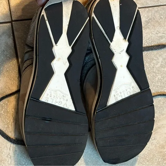 VOILE BLANCHE MAY FUR SNEAKERS IN LEATHER AND FELT GREY-SILVER