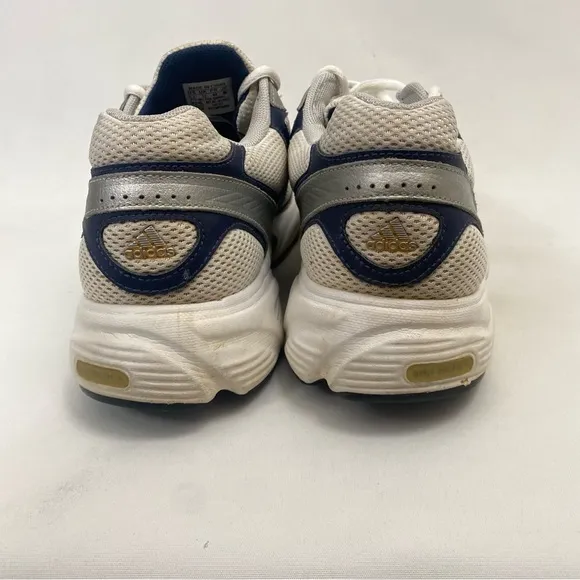 VTG ADIDAS DURAMO US LEA Running Trainer Sneakers Mens 11.5 White Silver Blue