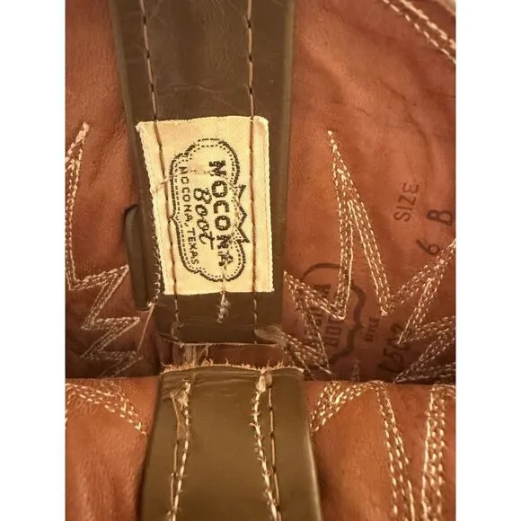 Vtg Nocona Cowboy Boots Women's Texas Rockabilly Rodeo Western Boots Size 6B‎