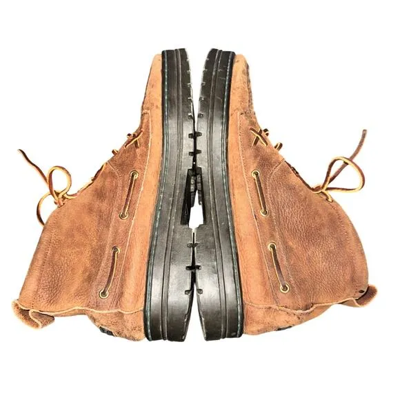 Vtg Polo Sport Ralph Lauren Boots Men's Size 13 D Brown Leather Lace Up Shoes