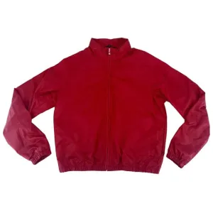 VTG Women’s Tommy Jeans Windbreaker Medium Red Hidden Hood 90’s Y2K Streetwear
