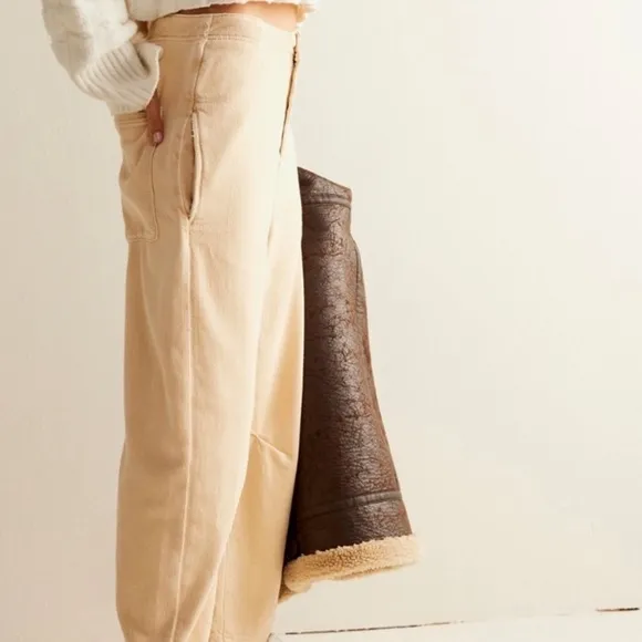 We The Free x Free People Osaka Barrel Horseshoe Harem Pants Jeans | Size 31