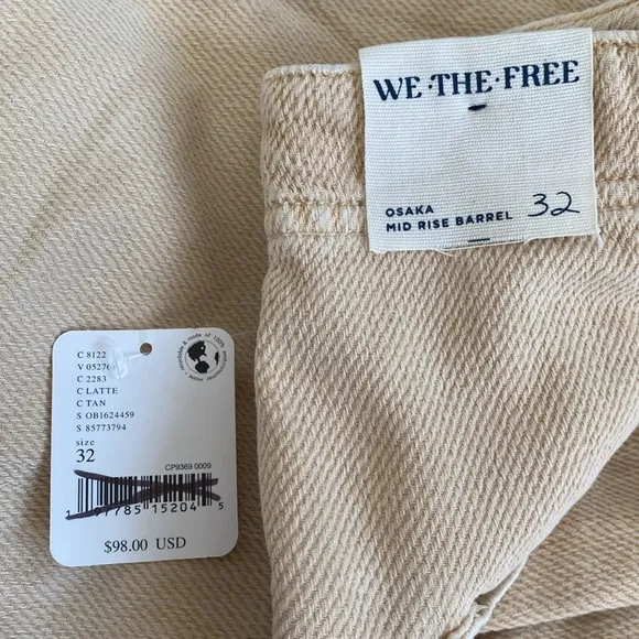 We The Free x Free People Osaka Barrel Horseshoe Harem Pants Jeans | Size 32