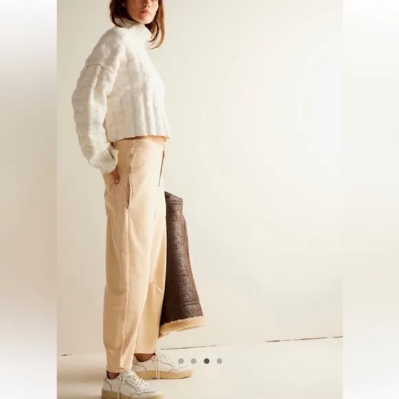 We The Free x Free People Osaka Barrel Horseshoe Harem Pants Jeans | Size 32