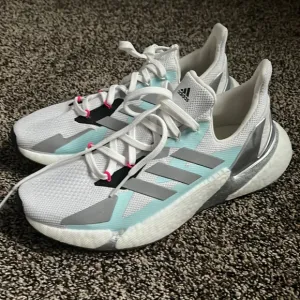 White Adidas Boost Sneakers, worn once