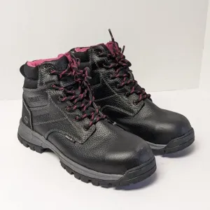 Wolverine Piper Composite Toe Work Boots, Black, Women's 9 M