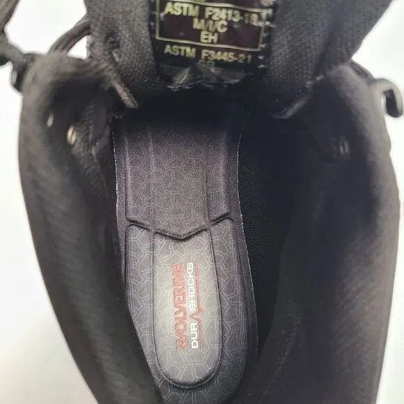 Wolverine Work Boots Rev Ultraspring DuraShocks Mens 10M Black CarbonMax Toe‎