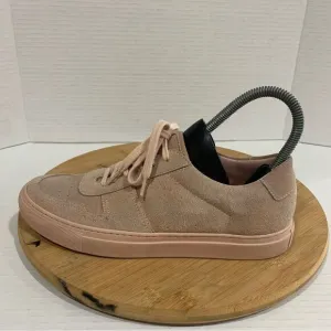 Woman By Common Projects Women’s 38 IT Blush Pink Lace Up Sneakers Shoes Low Top