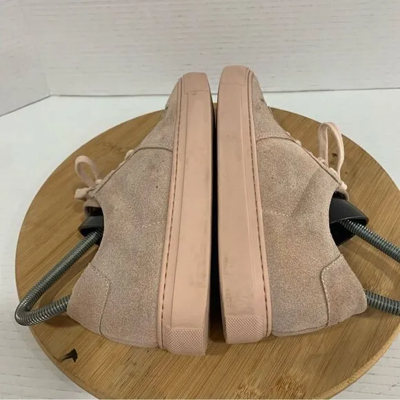 Woman By Common Projects Women’s 38 IT Blush Pink Lace Up Sneakers Shoes Low Top