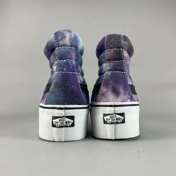 Women’s 10 Men’s 8.5 VANS Sk8-Hi Platform Cosmic Galaxy Casual Shoes Sneakers