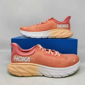 Women's 8.5 Hoka x Anthropologie Arahi 7 Papaya Coral sneakers 1147851/PPYC 2