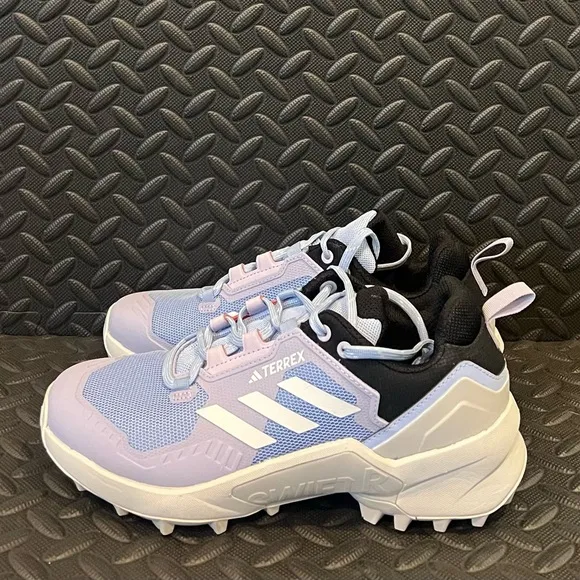 Womens Adidas Athletic Hiking‎ Trail Shoes Blue White Size 8