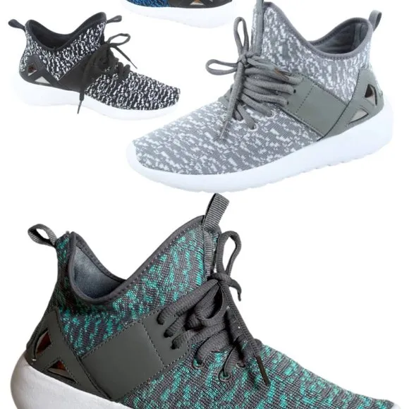 Women's All Season Flat Lace Up Light Weight Sneaker Sport Shoes