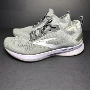Women's Brooks Levitate 4 Grey Purple Running Sneakers Women Shoes Size 8