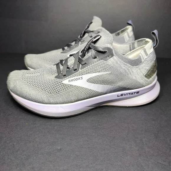 Women's Brooks Levitate 4 Grey Purple Running Sneakers Women Shoes Size 8