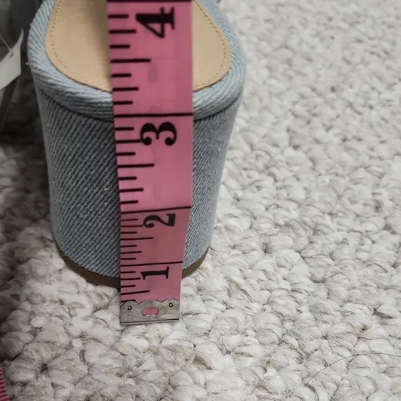 Women's Denim Platform Mules