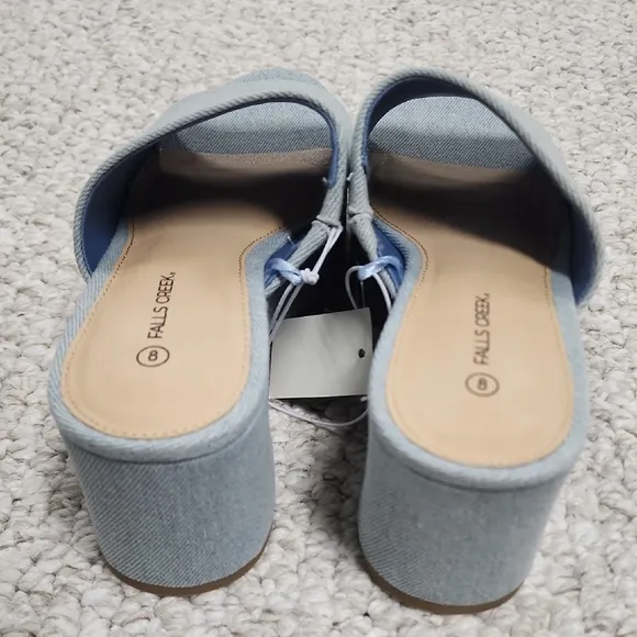 Women's Denim Platform Mules