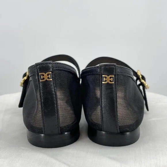 Women's Sam Edelman Miranda Mary Jane Flat Black Shoes 7