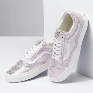 WOMEN’S VANS OLD SKOOL CRACKED LEATHER ROSE GOLD SHOES SNEAKERS 8.5 BNWB