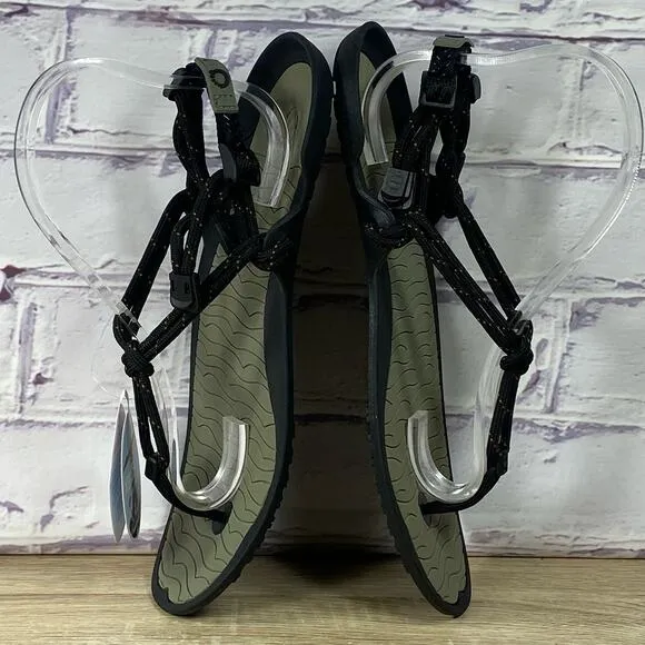 Xero Aqua Cloud Barefoot Sandals Men's Size 10 Vetiver Green Black Trail Hiking
