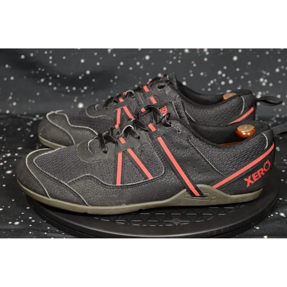 Xero Shoes Prio Men's Sneakers Sz 7.5 Black Red Athletic Running Shoes F220615W