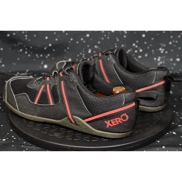 Xero Shoes Prio Men's Sneakers Sz 7.5 Black Red Athletic Running Shoes F220615W