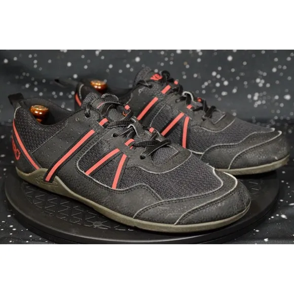 Xero Shoes Prio Men's Sneakers Sz 7.5 Black Red Athletic Running Shoes F220615W