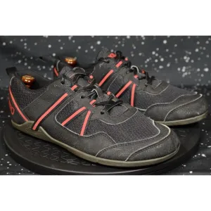 Xero Shoes Prio Men's Sneakers Sz 7.5 Black Red Athletic Running Shoes F220615W