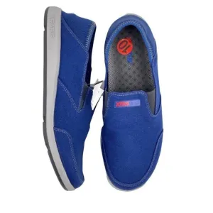 Xtratuf Sheng Fu 2017 Blue Canvas Slip on Casual Deck Shoes Mens Size 10