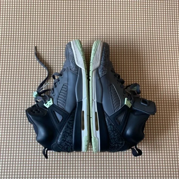 YOUTH Nike Air Jordan Spizike GS Black Mint Foam Dark Grey White shoes.Size 9.5