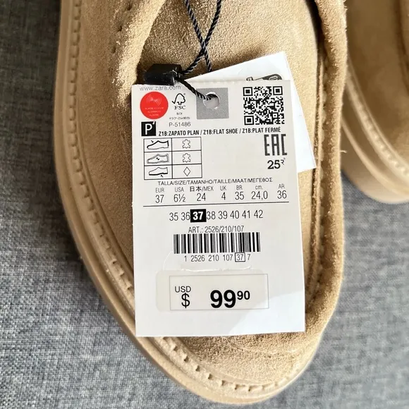 Zara Flat Suede Shoes