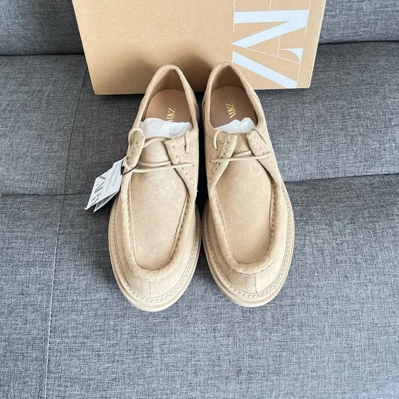 Zara Flat Suede Shoes