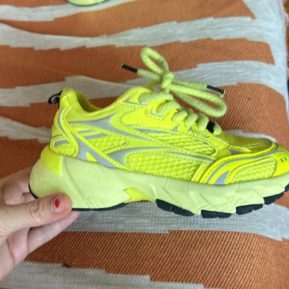 Zara neon yellow sneakers