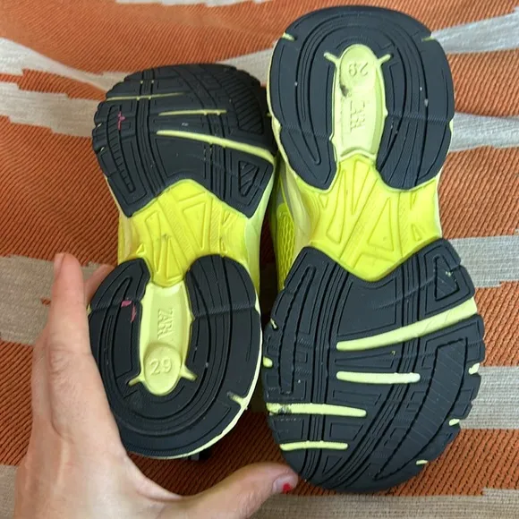 Zara neon yellow sneakers