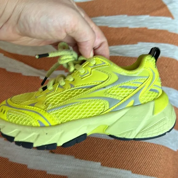 Zara neon yellow sneakers
