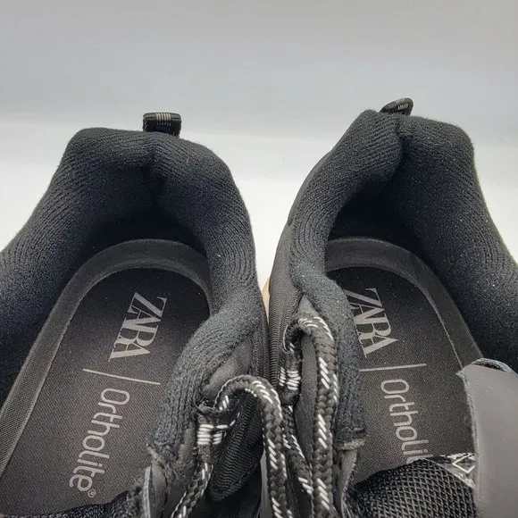 Zara Trek Womens EU 42 Outdoor Hiking Sneakers Black Ortholite Insoles