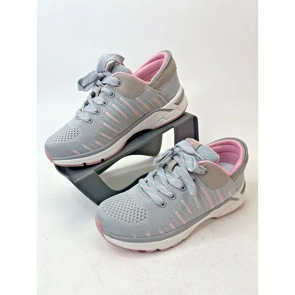 ZEBA Women's Hands Free Slip-On Walking Shoes ZB1905A Rose Gray‎ US 8