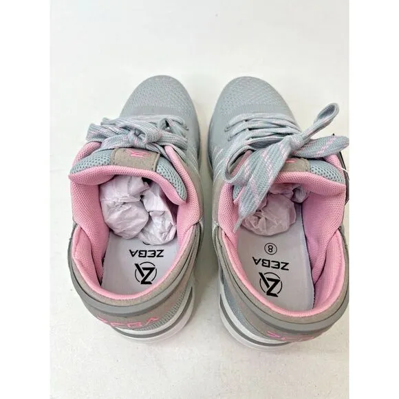 ZEBA Women's Hands Free Slip-On Walking Shoes ZB1905A Rose Gray‎ US 8